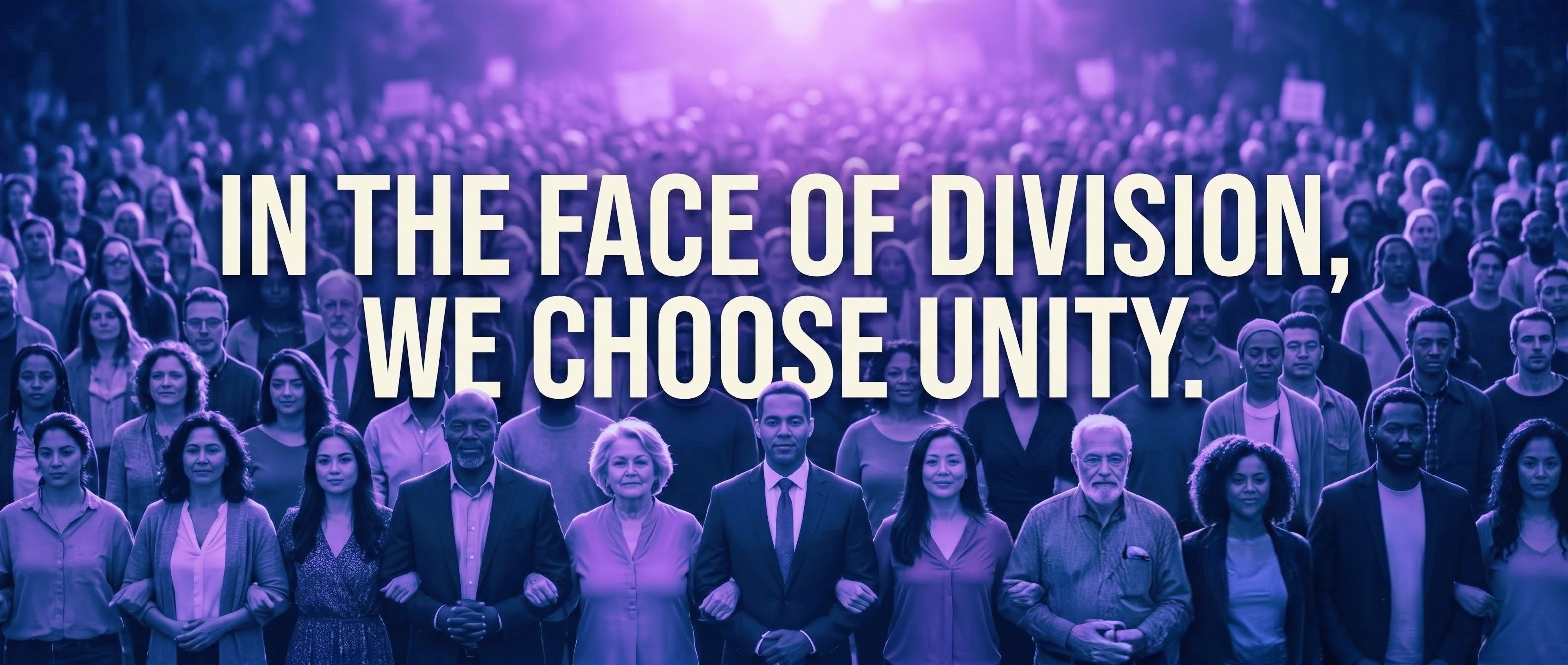In the face of division, we choose unity.
